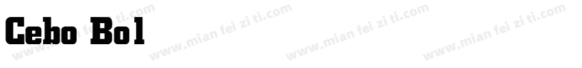 Cebo Bold字体转换